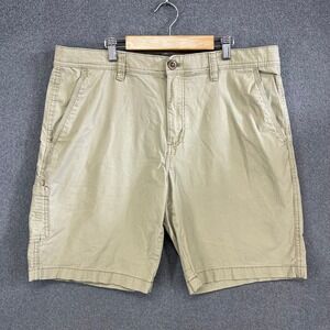 COPPER & OAK Mens Khaki‎ Cargo Shorts Size 36 Relaxed Fit Cotton Casual Outdoor